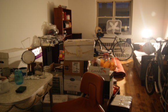This is what my apartment currently looks like. It's been a week and a half since we moved in. Maybe this will explain the following paragraphs.
