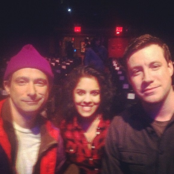 From left to right: Hip Hop Royalty, Crazy Eyes, Boyfriend Who Looks Totally Chill Despite This Being One of Greatest Moments In Life