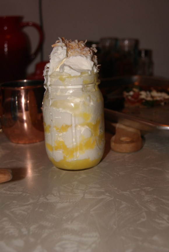 My boyfriend specifically requested that the Moscow Mule mug I got him for Christmas be prominently displayed in this picture, Also...homemade pizza!