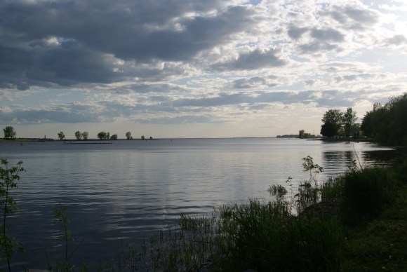 Morning walks along St. Laurent River. I know. Bananas.