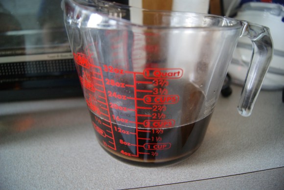 This is a dangerous mixture, btw. You'll be curious and will want to sip from this. Do not. It is the drink of the Devil.