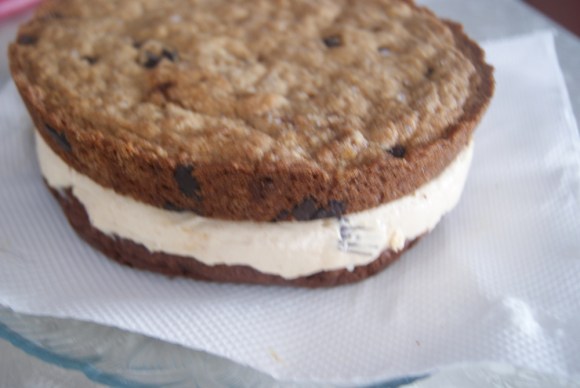 Just some previews. idk. The paper towel? I knew this was going to be messy and I wanted napkins nearby, but I figured it would just make sense to have them under the cake, so I could just rip some paper towels off the actual cake to save time. I'm joking. No I'm not. I am. (I'm not)