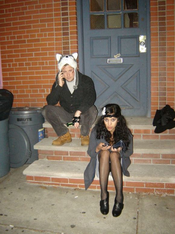That year Jimmy and I, dressed up as, respectively, the movie The Grey and a flapper. Total couples' costume win, I know. 