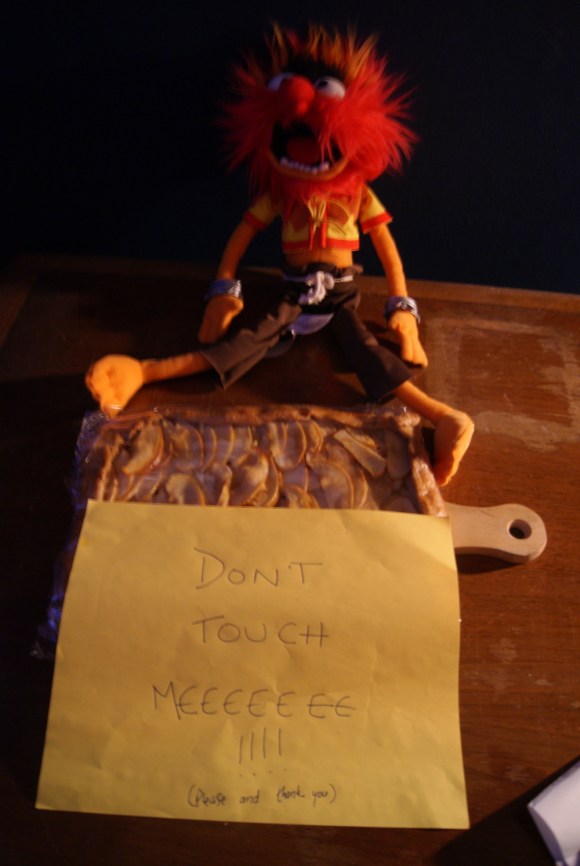 Animal acts as a sort of bouncer. Earning his keep over here. 